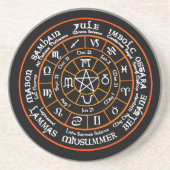 Roue des dessous de verre potables d'année (Devant)