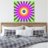 Roue en toile de couleur (Insitu(Chambre))