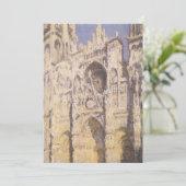 Rouen Cathedral, Harmony Blue Gold van Claude Mone (Staand voorkant)