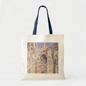 Rouen Cathedral, Harmony Blue Gold van Claude Mone Tote Bag (Voorkant)