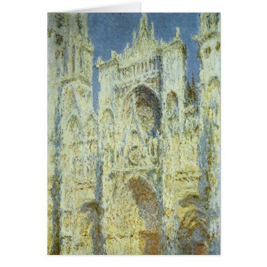 Rouen Cathedral West Facade Sunlight, Claude Monet (Voorkant)
