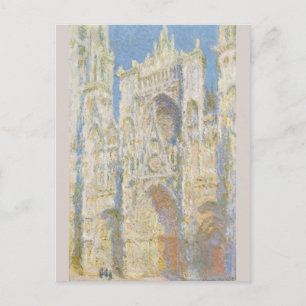 Rouen Cathedral West Facade Sunlight Monet Briefkaart