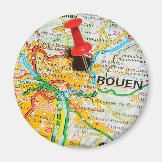 Rouen, Frankrijk Magneet (Voorkant)