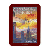 Rouen, Frankrijk - Pilot and Plane Magneet (Verticaal)