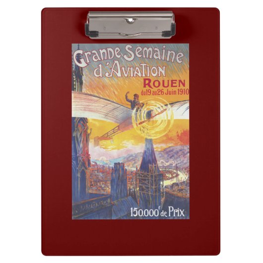 Rouen, Frankrijk — Pilot en Plane Klembord (Voorkant)