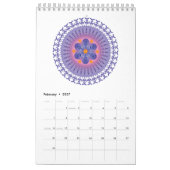 Roues colorées Mandala Flowers 2022 Calendrier (Feb 2027)