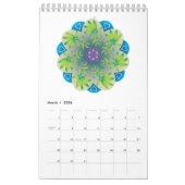 Roues colorées Mandala Flowers 2022 Calendrier (Mar 2026)
