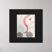 Roues dans le chemin fausse toile impression étiré (Recto)