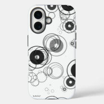 Roues dans les roues coque iphone noir et blanc