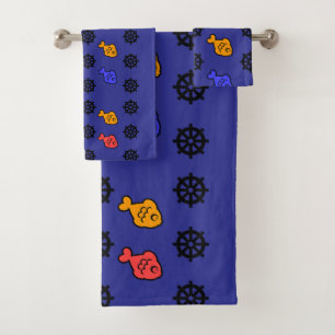 Roues de poisson enfants bleu