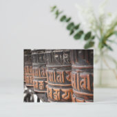 Roues de prière bouddhiste carte postale (Debout devant)