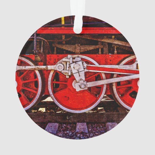 Roues de train à vapeur vintage (dos)