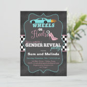 Roues ou talons Genre Révéler Invitations (Debout devant)