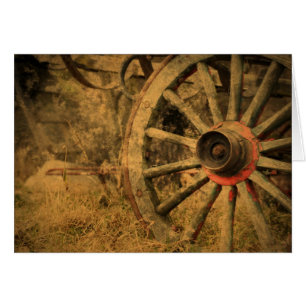 Roues rustiques primitives de pays occidental
