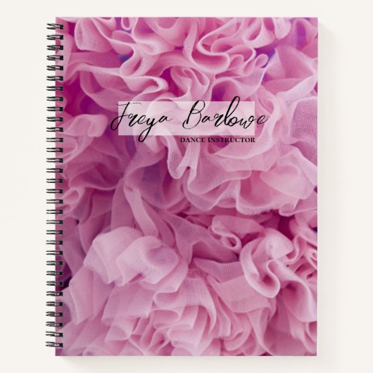 Rouffes de Tulle Couché rose | Carnet d'entreprise (Devant)