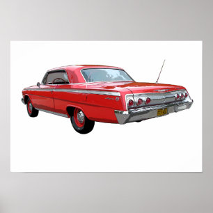 Rouge '62 affiche de l'impala solides solubles