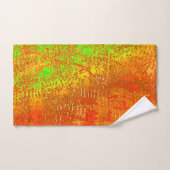 Rouge à citron vert avec rainures et peintures tei (Serviette à main)