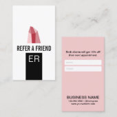 Rouge à lèvres moderne de maquilleur de la carte | (Devant / Derrière)