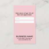 Rouge à lèvres moderne de maquilleur de la carte | (Dos)