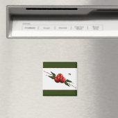 Rouge Apple Designer Magnet (In Situ (Lave-vaisselle))