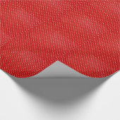 rouge avec papier cadeau pois blanc (Coin)