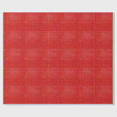 rouge avec papier cadeau pois blanc (Plat)
