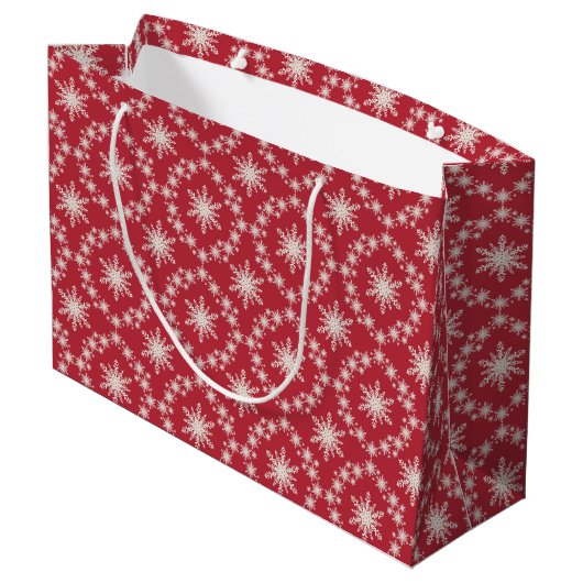 Rouge Avec Sac Cadeau Blanche - Grand, Lustré (Dos Angle)