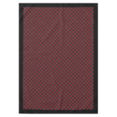 Rouge Black Check Nappe Lumberjack Table Charme (Devant)