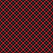 Rouge Black Check Nappe Lumberjack Table Charme