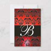 ROUGE BLACK RUBY BLANC DOMMASK MONOGRAM RSVP (Devant)