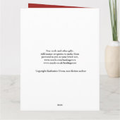 Rouge blanc 14ème photo carte d'anniversaire fils, (Dos)