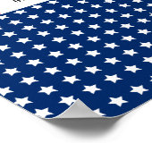 Rouge Blanc Bleu 4 Juillet Affiche de bienvenue Ba (Coin)