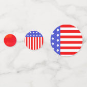 Rouge Blanc Bleu Américain Drapeau Table Confetti (Derrière)