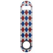 Rouge, Blanc, Bleu Argyle Juillet 4 Paillettes (Dos)