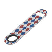 Rouge, Blanc, Bleu Argyle Juillet 4 Paillettes (Dos Angle)