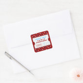 Rouge Blanc Bleu Carnival Admettre Un Sticker Fave (Enveloppe)