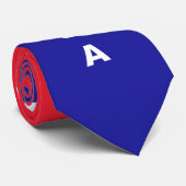 Rouge Blanc Bleu Cravate USA (Roulé)
