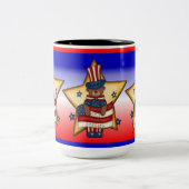 Rouge Blanc & Bleu Le 4 Juillet Bear Mug (Centre)