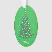 Rouge Blanc Bleu Patriotique Arbre de Noël (devant)