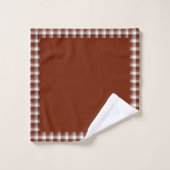 Rouge, Blanc, Bleu Plaid à plusieurs fils (Gant de toilette)