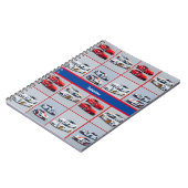 Rouge Blanc Bleu Sportif Voitures de Sport Journal (Côté gauche)