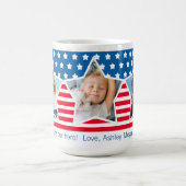Rouge Blanc Bleu Star Photo Papa Hero Mug (Centre)