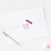 Rouge, Blanc, Bleu, Sticker Favori Damas (Enveloppe)