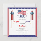 Rouge, Blanc & Boom Invitation pour les 250 ans de (Devant)