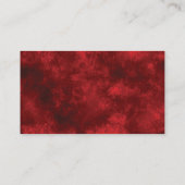 ROUGE BLANC CRÉER VOTRE PROPRE CARTE DE VISITE (Dos)