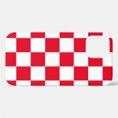 Rouge Blanc croate Chequers Coque-Mate coque iphon (Verso (horizontal))