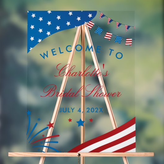 Rouge Blanc et Bleu Fête de Mariage Patriotique de (Neutre)