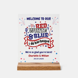Rouge Blanc et Bleu je fais des barbecues Couple R