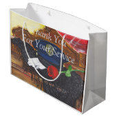 "Rouge, Blanc et Bleu" par T.S. Sac cadeau Pneu (Dos Angle)