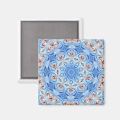 rouge blanc et bleu rose aimant abstrait (Recto/Verso)